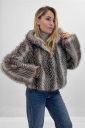 pelliccia con zip siberia